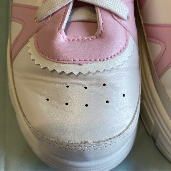 Koi Footwear Kawaii Platform Trainers sneakers pink and white - Picture 7 of 9